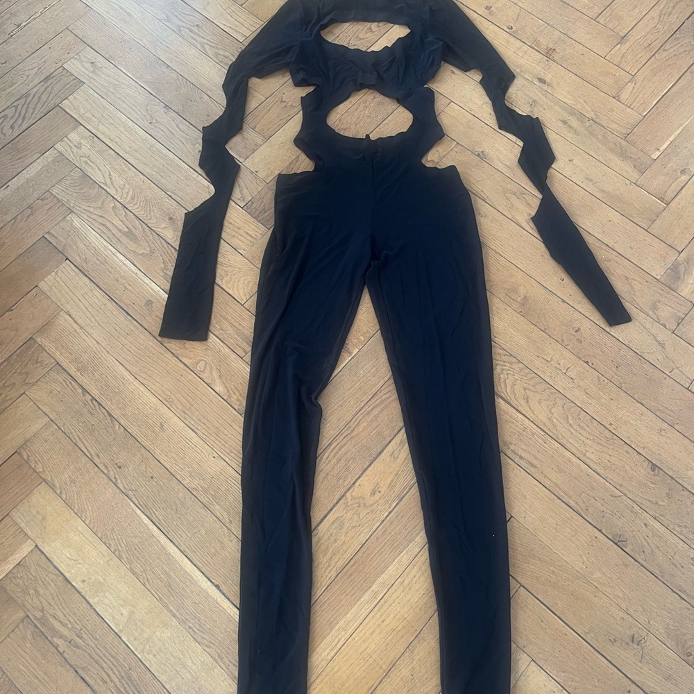 Black Cut-Out Jumpsuit